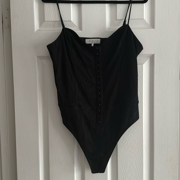 Black lace corset style bodysuit - Picture 1 of 4